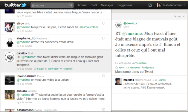 Maxime, vdm