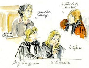 Procès de Jacqueline Sauvage, croquis d'Eléonore Dougnac