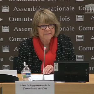 Pascale Crozon devant la commission des Lois de l'Assemblée nationale le 16 novembre 2016