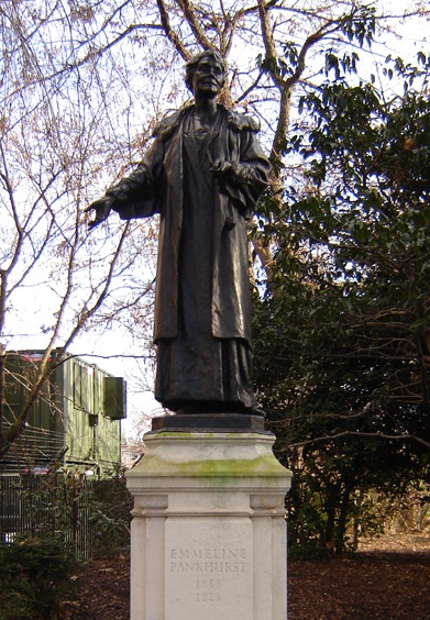 Statue d'Emmeline Pankhurst, Victoria Tower Gardens. Fin Fahey.