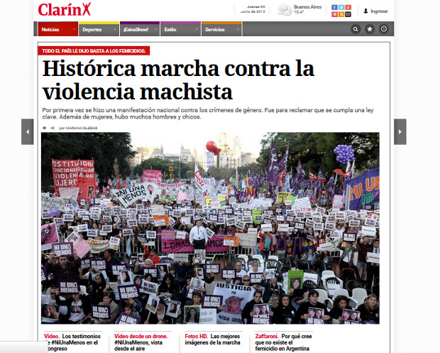 Manif Feminicide Argentine