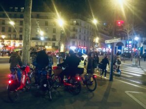 Photo : opération Vélodacieuse à Paris